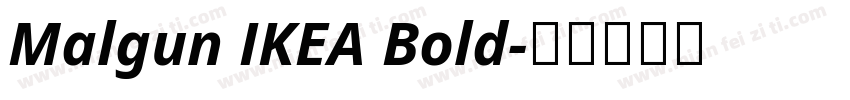 Malgun IKEA Bold字体转换